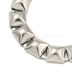 Non-Tarnish 304 Stainless Steel Square Link Chain Necklaces&nbsp;NJEW-S431-01P