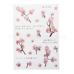 Flower Pattern Waterproof Self Adhesive Hot Stamping Stickers&nbsp;DIY-I063-12