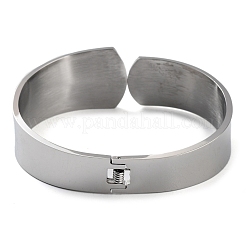 Non-Tarnish 304 Stainless Steel Wide Cuff Bangles&nbsp;BJEW-G689-02P
