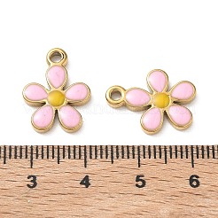 304 Stainless Steel Enamel Pendants&nbsp;STAS-G387-02G-B