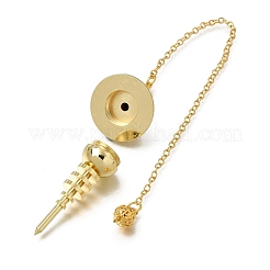 Brass Chakra Stabilizer Pointed Dowsing Pendulums Chain&nbsp;KK-CBA168E-02