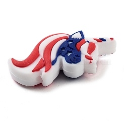 Independence Day Theme Silicone Beads&nbsp;SIL-M005-01F