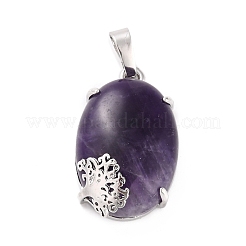 Natural Amethyst Pendants&nbsp;G-C235-03H-RS