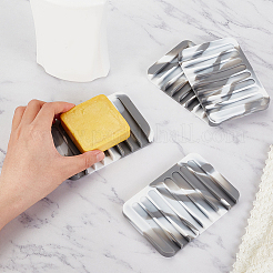 Marble Pattern Silicone Soap Dishes&nbsp;DIY-WH0430-018E