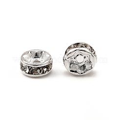 Brass Rhinestone Spacer Beads&nbsp;RB-A014-Z5mm-01S-NF