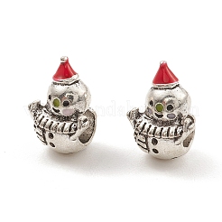Alloy Enamel European Beads&nbsp;PALLOY-I218-08AS