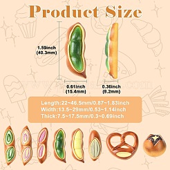 40Pcs Resin Cabochons&nbsp;RESI-CJZ0001-08