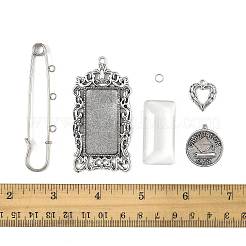 DIY Rectangle Pendant Making Kits&nbsp;DIY-FS0009-40