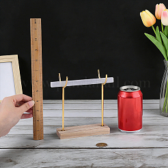 1Pc Alloy with Wood Display Stands for Selenite Wand&nbsp;ODIS-FG0002-32B