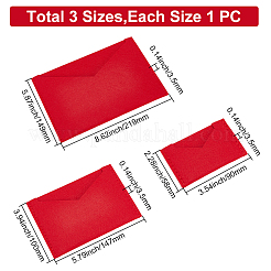 3Pcs 3 Style Wool Felt Envelope Purse Insert Organizer&nbsp;FIND-WR0006-70C