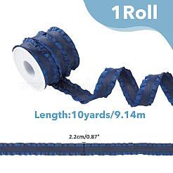 10 Yards Polyester Pleated Edged Ribbon for Clothing Decoration&nbsp;DIY-FI0001-13C