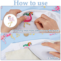 12Pcs Polyester Embroidery Cloth Iron On Patches&nbsp;DIY-WH0671-480