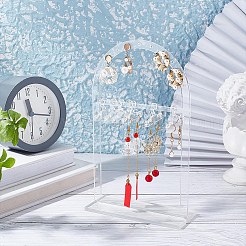 Transparent Acrylic Earring Display Stands&nbsp;ODIS-WH0025-62