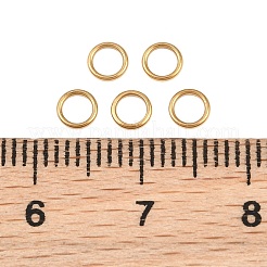 Ion Plating(IP) 304 Stainless Steel Closed Jump Rings&nbsp;STAS-G393-06G-08