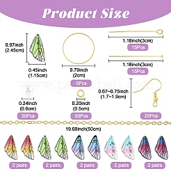 DIY Insects Wing Earring Making Kits&nbsp;DIY-YW0016-15