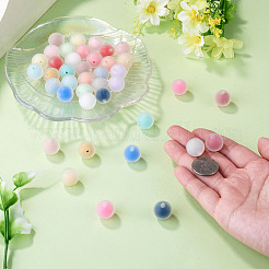 40Pcs Food Grade Eco-Friendly Silicone Focal Beads&nbsp;SIL-TA0003-62