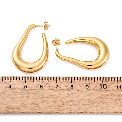 Teardrop 304 Stainless Steel Stud Earrings&nbsp;EJEW-A125-18G