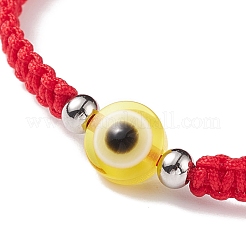 2Pcs 2 Style Resin Evil Eye Braided Bead Bracelets Set&nbsp;BJEW-JB08425