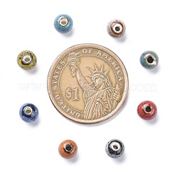 Fancy Aantiqued Glazed Porcelain Beads&nbsp;PORC-R401-M