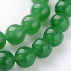 Natural Dyed White Jade Beads Strands&nbsp;X-JBR10-8mm