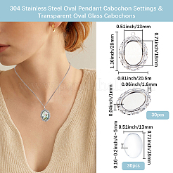 DIY Oval Pendant Making Kit&nbsp;DIY-BBC0003-09