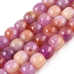 Dyed Natural White Jade Beads Strands&nbsp;G-T138-D07