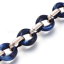 Transparent Acrylic Handmade Cable Chain&nbsp;AJEW-JB00547-03