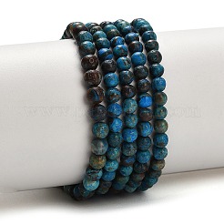 Natural Chrysocolla Beads Strands&nbsp;G-C289-B02-4mm