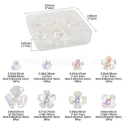 70Pcs Acrylic Bead Caps&nbsp;OACR-FS0002-40