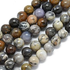 Natural Dendritic Opal Beads Strands&nbsp;G-R494-A23-03A