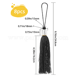 8Pcs Polyester Tassel Pendant Decorations&nbsp;AJEW-GF0004-66D