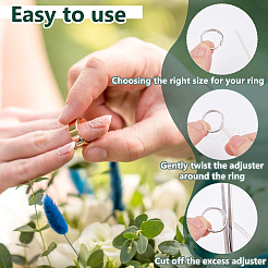 32Pcs 8 Styles Plastic Ring Adjusting Spiral Coil&nbsp;FIND-DC0007-63