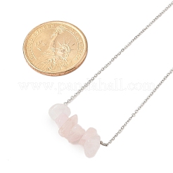 12Pcs 12 Styles Natural Mixed Stone Chip Pendant Necklace Sets&nbsp;NJEW-JN05097