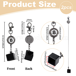 Aluminum Plastic Pendant Decorations&nbsp;KEYC-WH0021-94