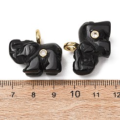 Natural Obsidian Carved Pendants&nbsp;G-H357-01G-12