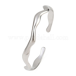 304 Stainless Steel Cuff Bangles for Women&nbsp;BJEW-B147-01P