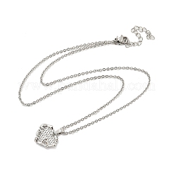 Heart Brass Micro Pave Clear Cubic Zirconia for Women&nbsp;NJEW-B100-07P