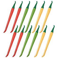 15Pcs 3 Colors Plastic Pepper Shape Gel Pen&nbsp;AJEW-TA0002-43