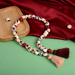 100Pcs Natural Wooden Beads&nbsp;WOOD-CD0001-22
