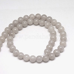 Natural Yellow Jade Beads Strands&nbsp;G-G598-4mm-YXS-06