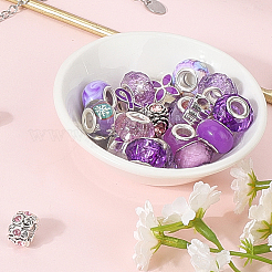 Alloy Rhinestone/Resin European Beads&nbsp;MPDL-SC0001-11C
