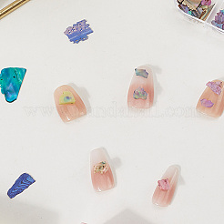 1 Set 12 Grid Nuggets Abalone Shell Nail Art Sequins for Woman Girls&nbsp;MRMJ-SP0001-07