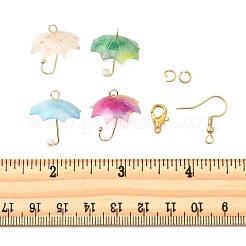 DIY Umbrella Earring Making Kits&nbsp;DIY-FP0001-41