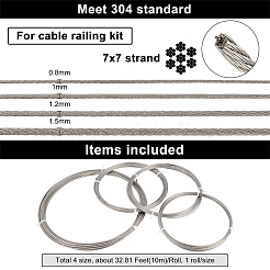 4Roll 304 Stainless Steel Wire&nbsp;TWIR-BC0001-38