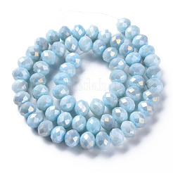 Opaque Baking Paint Glass Beads Strands&nbsp;EGLA-N006-006F