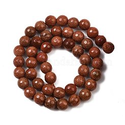 Synthetic Goldstone Beads Strands&nbsp;G-Z117-A01-8mm