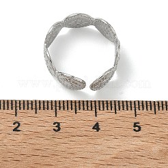 304 Stainless Steel Cuff Open Rings for Women&nbsp;RJEW-L341-04A-P