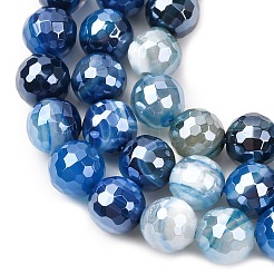 Natural Banded Agate Beads Strands&nbsp;G-B191-A02-8mm