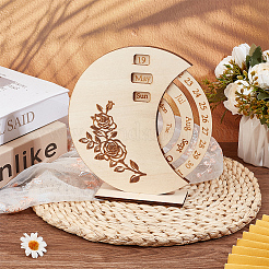 Wood Millennial Calendar Home Decorations&nbsp;FIND-WH0152-581