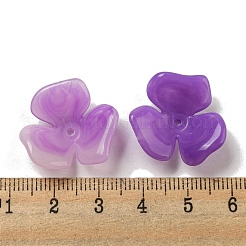 Two-tone Opaque Acrylic Bead Caps&nbsp;OACR-G034-03F